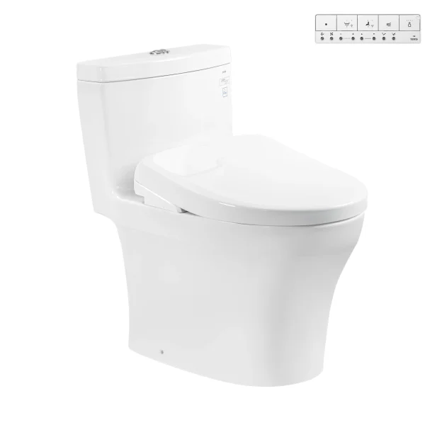 Bàn cầu MS889CDRW23#XW nắp rửa điện tử TCF47360GAA
