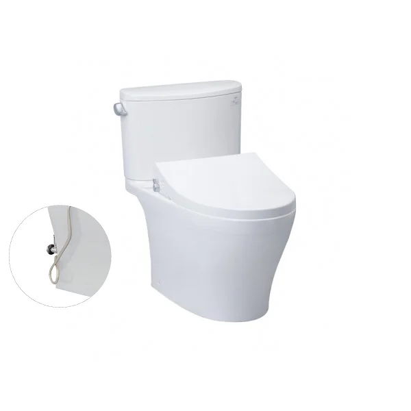 Bàn cầu CS767RE4#XW 2 khối nắp rửa cơ TCW1211A