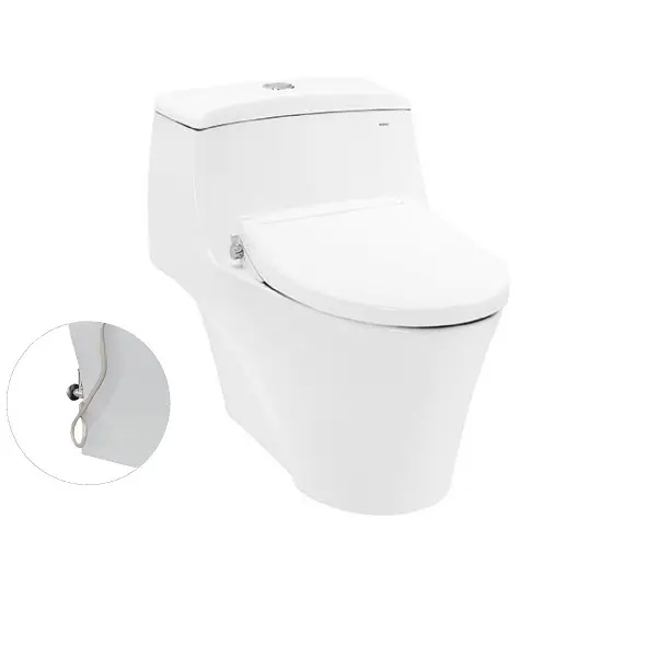 Bàn cầu MS823DRE2#XW 1 khối nắp rửa cơ TCW07S