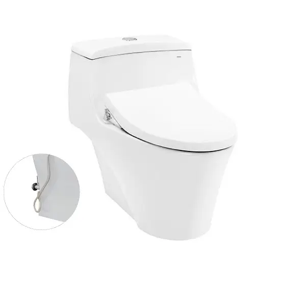 Bàn cầu MS823DRE4#XW 1 khối nắp rửa cơ TCW1211A