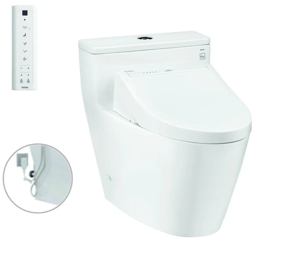 Bàn cầu MS625DW14#XW nắp rửa điện tử TCF24410AAA