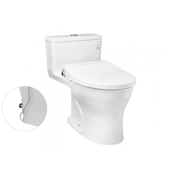 Bàn cầu MS855DE2#XW 1 khối nắp rửa cơ TCW07S