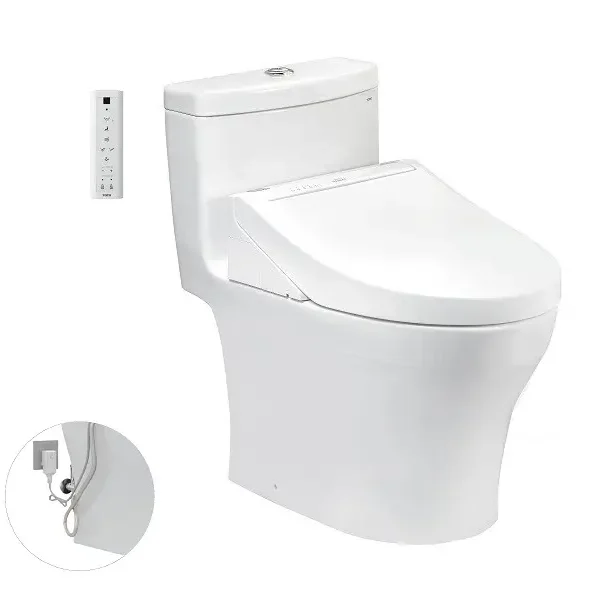 Bàn cầu MS889DRW14#XW nắp rửa điện tử TCF24410AAA